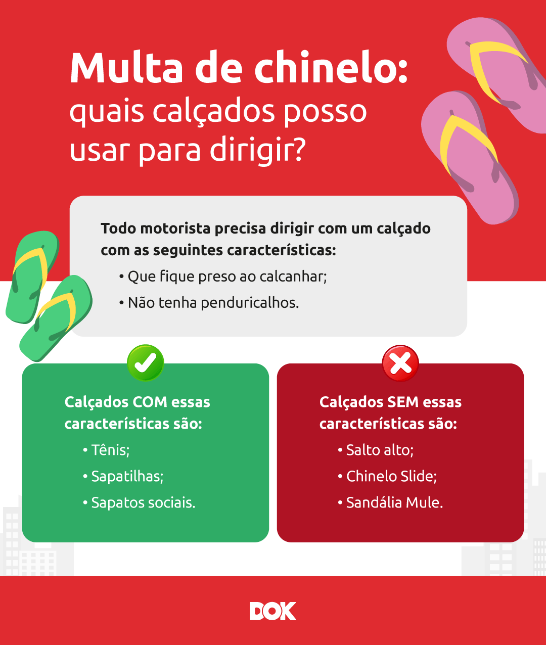 Multa de chinelo: pode dirigir e pilotar com esse calçado? | DOK