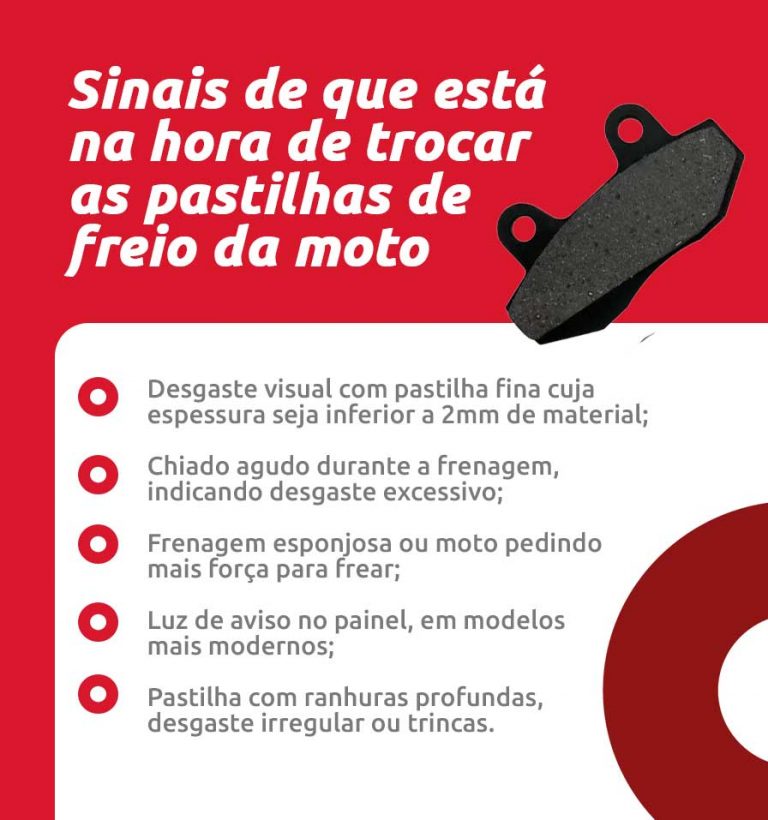 Conheça o Guia completo da pastilha de freio da moto | DOK