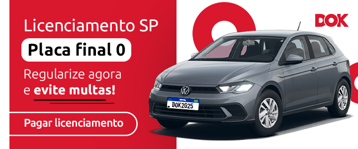 Licenciamento SP - Placa final 0 🚨