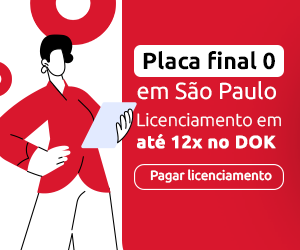 Placa final 0 em São Paulo