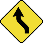 Curva em S à esquerda