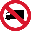 Proibido trânsito de caminhões