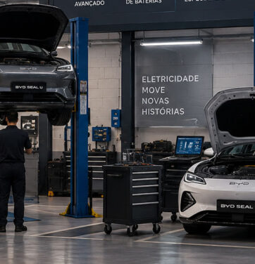oficina de carro elétrico