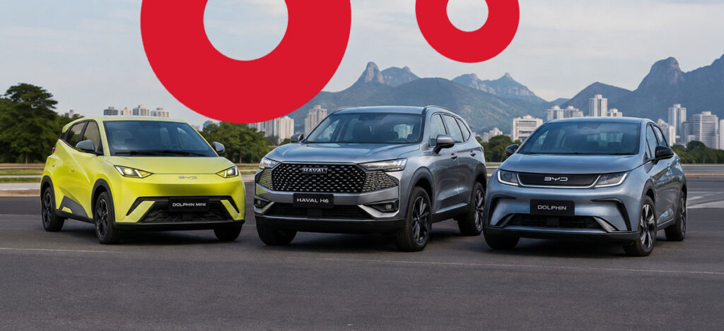 Carros chineses mais vendidos em setembro